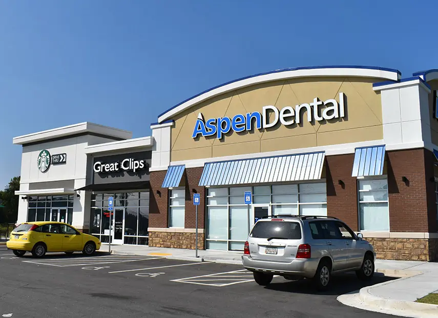 Multi-tenant center with Aspen Dental, Great Clips, and Starbucks